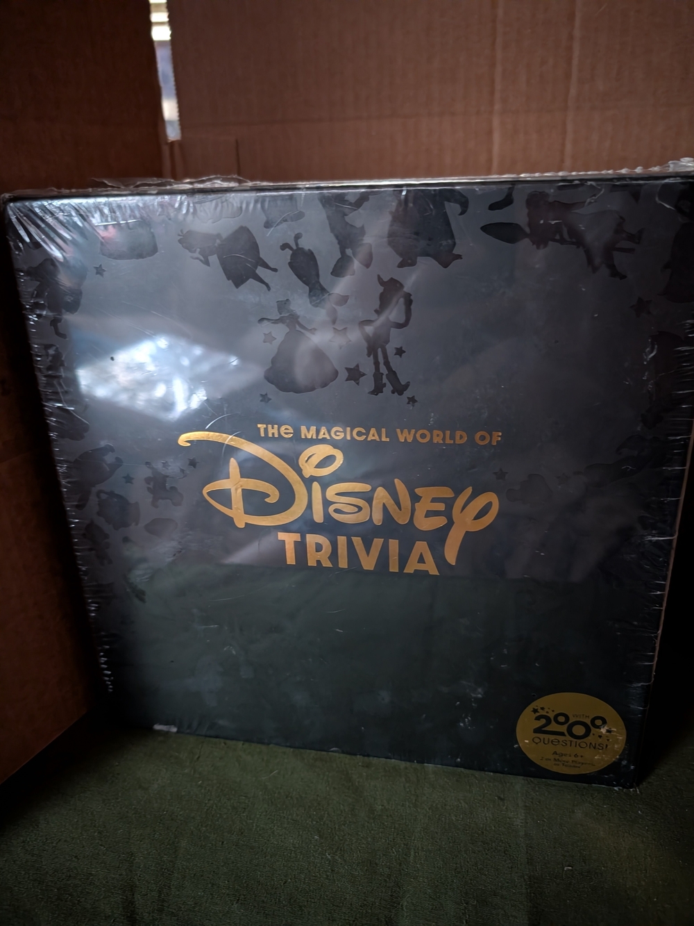 Disney Trivia Game - Black and Gold